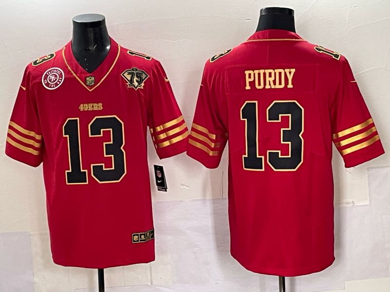 Men Nike San Francisco 49ers #13 Purdy red Limited NFL 2025 Jersey 0058